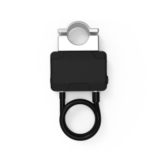 Omni wireless Solar Panel USB charging  rental project Personal Bike Chain Lock